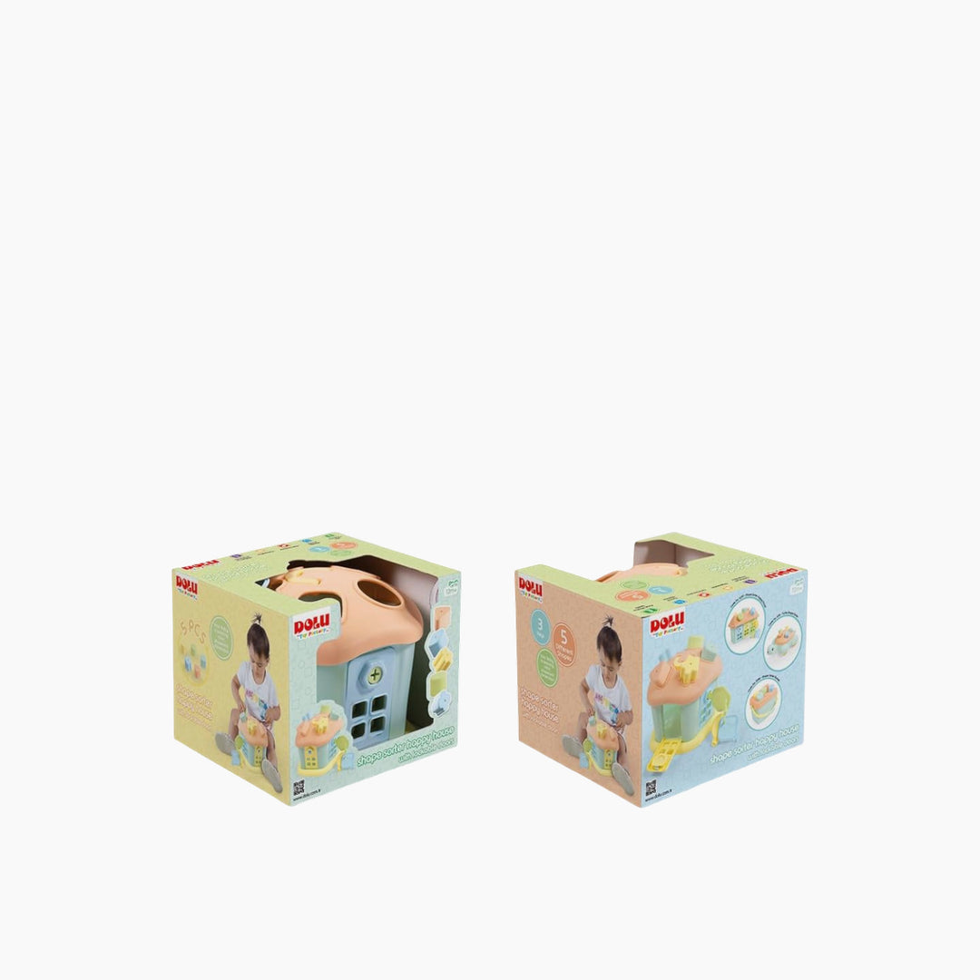 Dolu Shape Sorter Sweet House With Lockable Doors