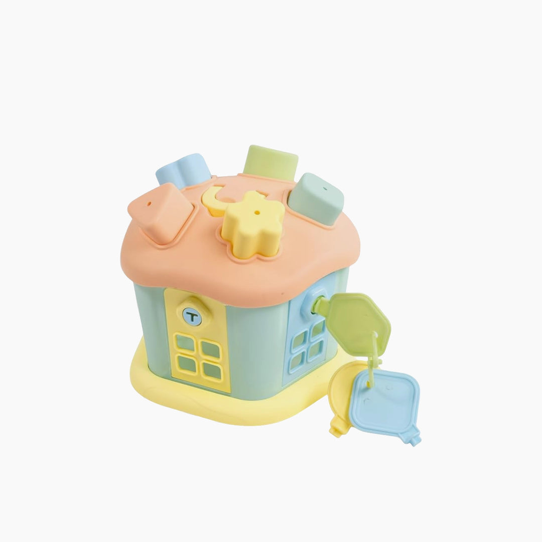 Dolu Shape Sorter Sweet House With Lockable Doors