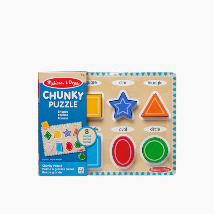 Melissa &amp; Doug Shapes Chunky Puzzle