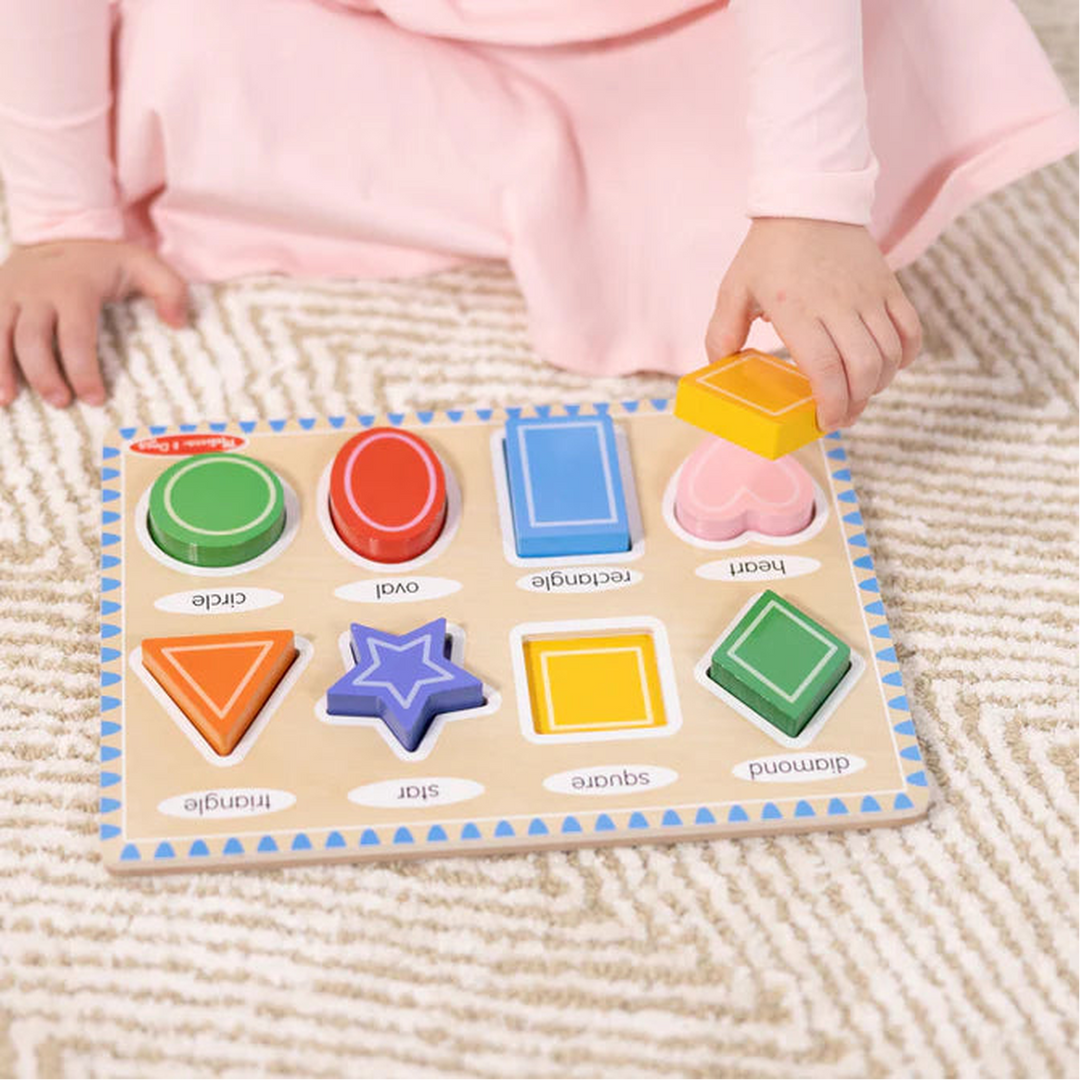 Melissa &amp; Doug Shapes Chunky Puzzle
