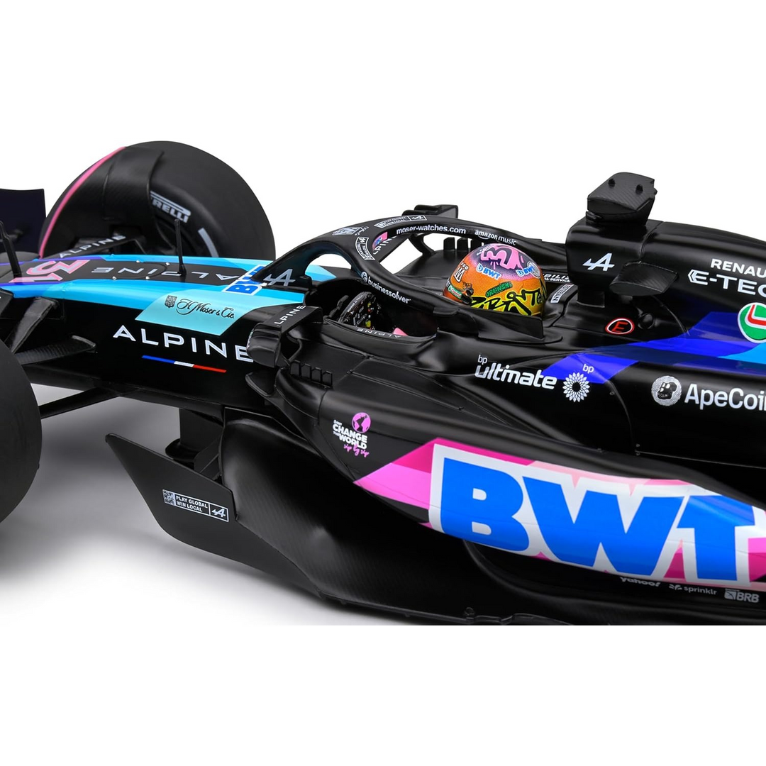 Simba Alpine A524 F1 Brazilian GP 2023 – Esteban Ocon (Blue) 1:18 Diecast Model