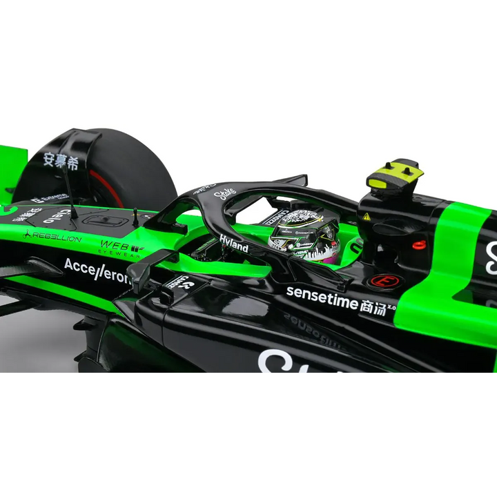 Simba  Kick Sauber C44 F1 Bahrain GP 2023 – Zhou Guanyu (Black) 1:18 Diecast Model