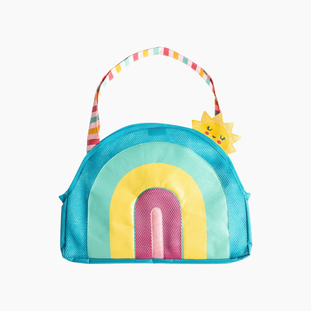 Stephen Joseph rainbow beach tote with sand toy play set