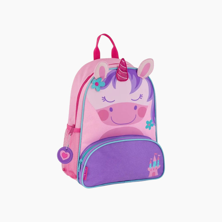 Stephen Joseph unicorn backpack with cushioned straps and mesh side pockets