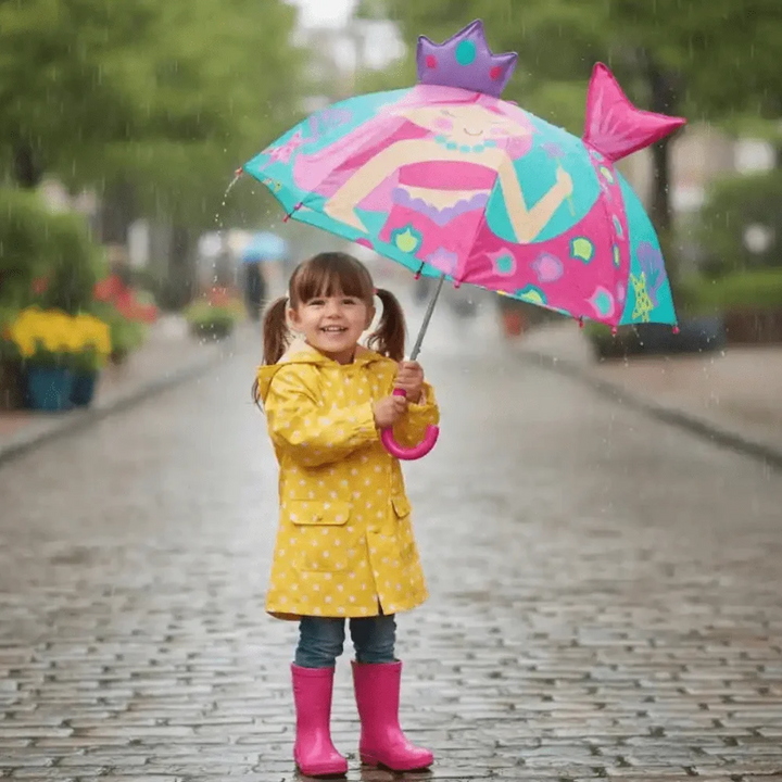 Stephen Joseph Mermaid pop-up umbrella with 3D details