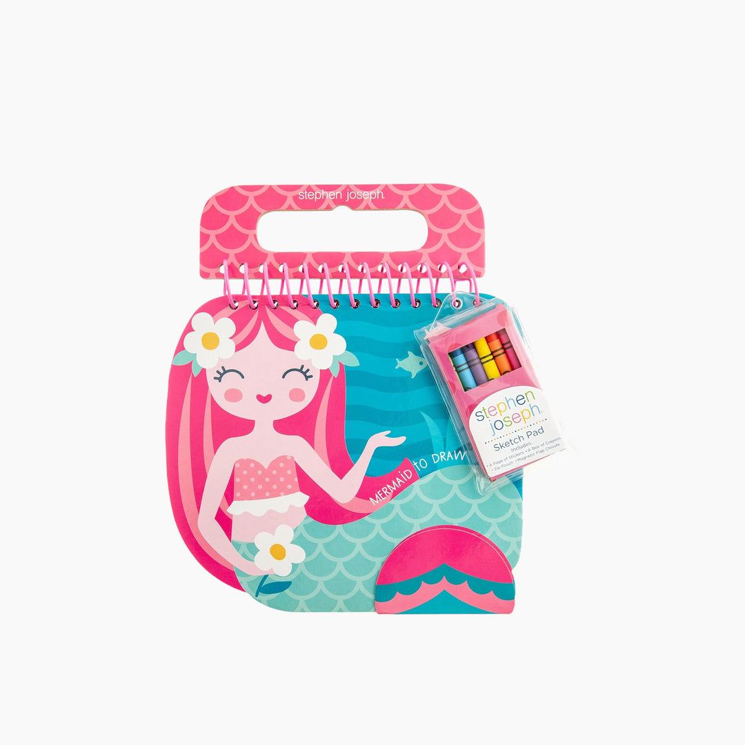Stephen Joseph shaped sketch pad in a mermaid design