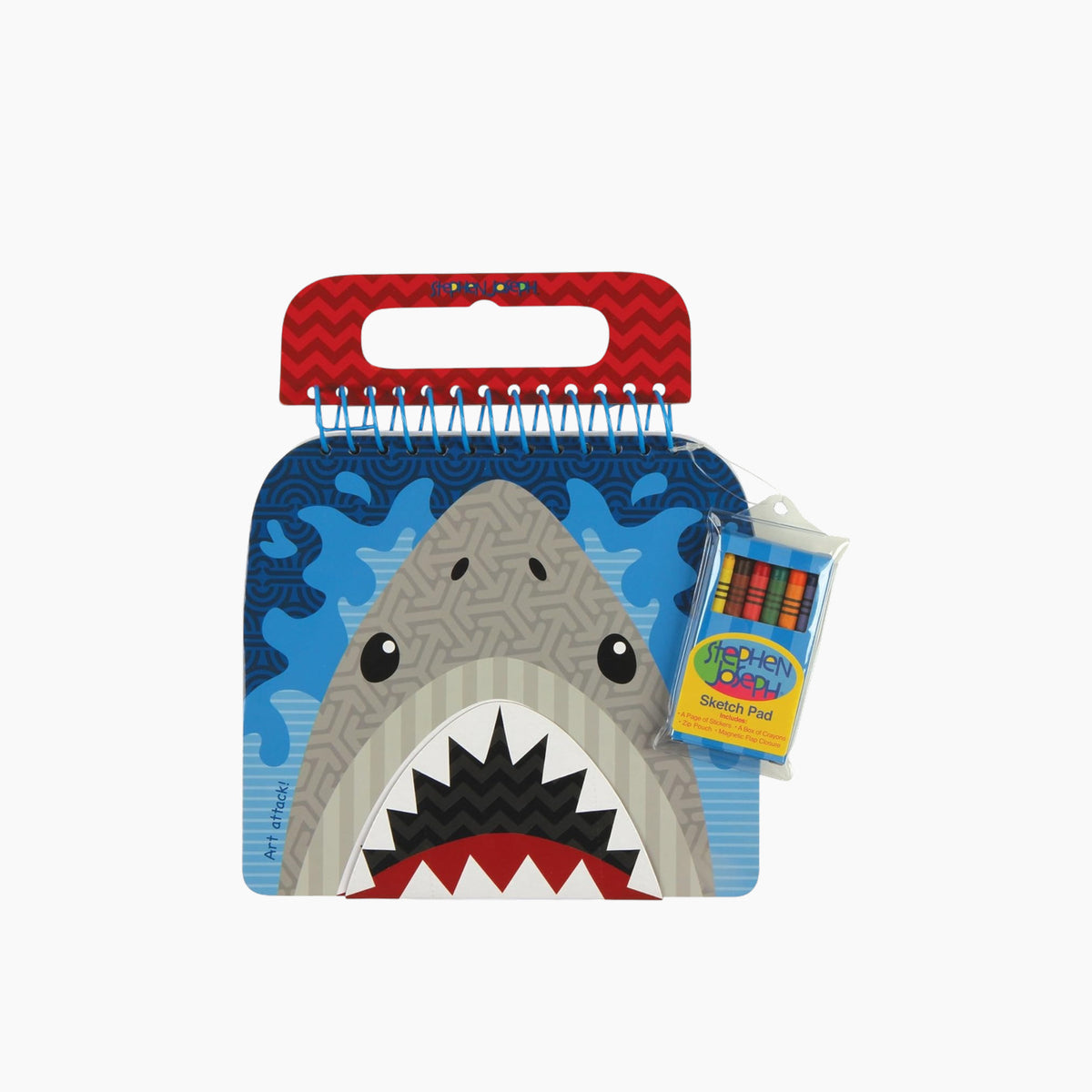 Stephen Joseph shark shaped sketch pad with 100 pages