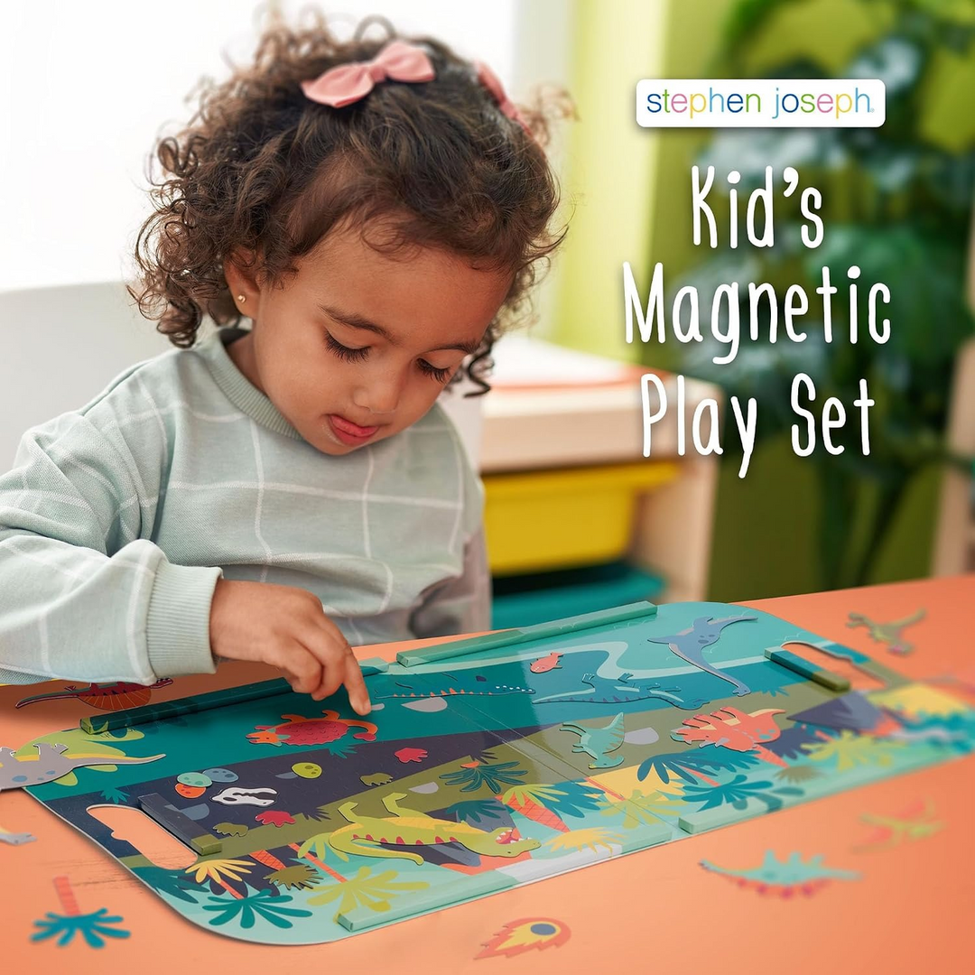 Stephen Joseph magnetic play set with 44 shark-themed pieces.