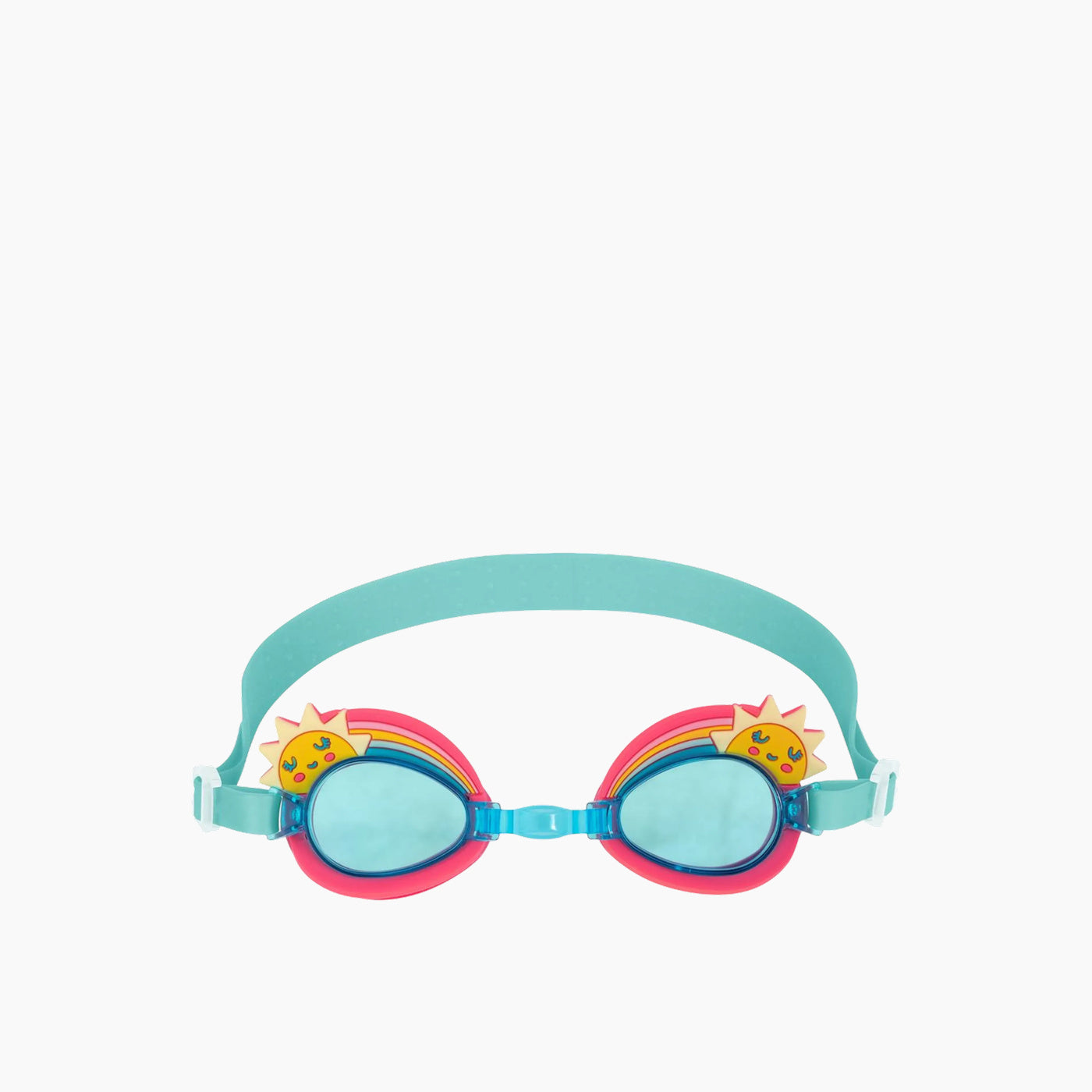 Stephen Joseph kids' swim goggles with rainbow design and anti-fog lenses