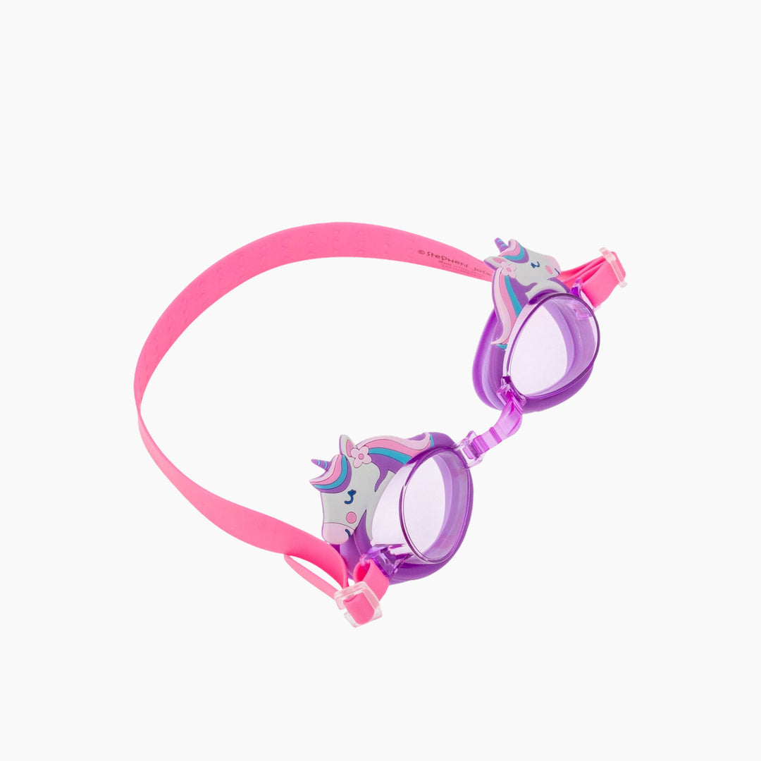 Stephen Joseph child-sized unicorn swim goggles with anti-fog lenses