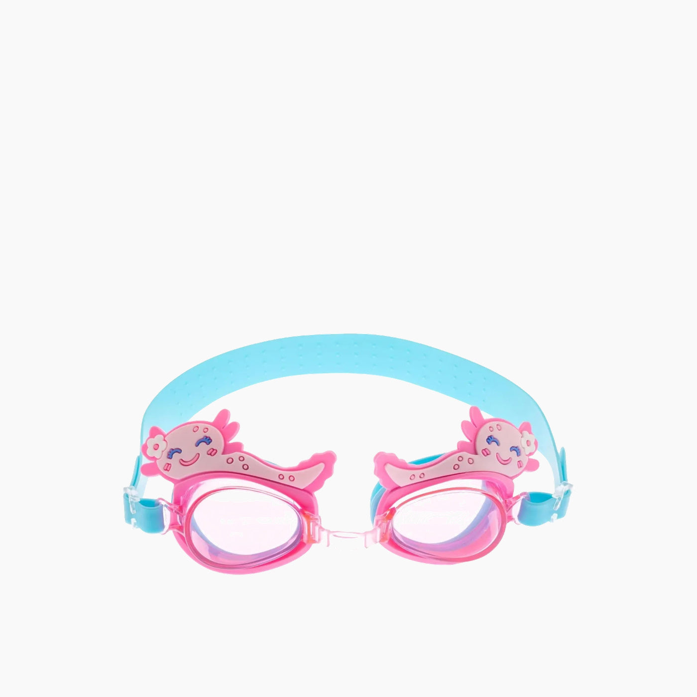 Stephen Joseph Axolotl themed swim goggles with adjustable strap