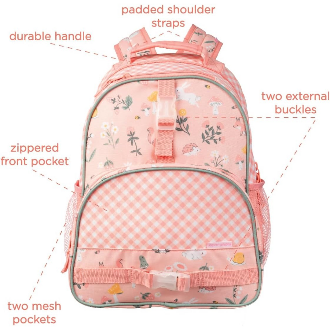 Stephen Joseph All Over Print Backpack with strawberry print