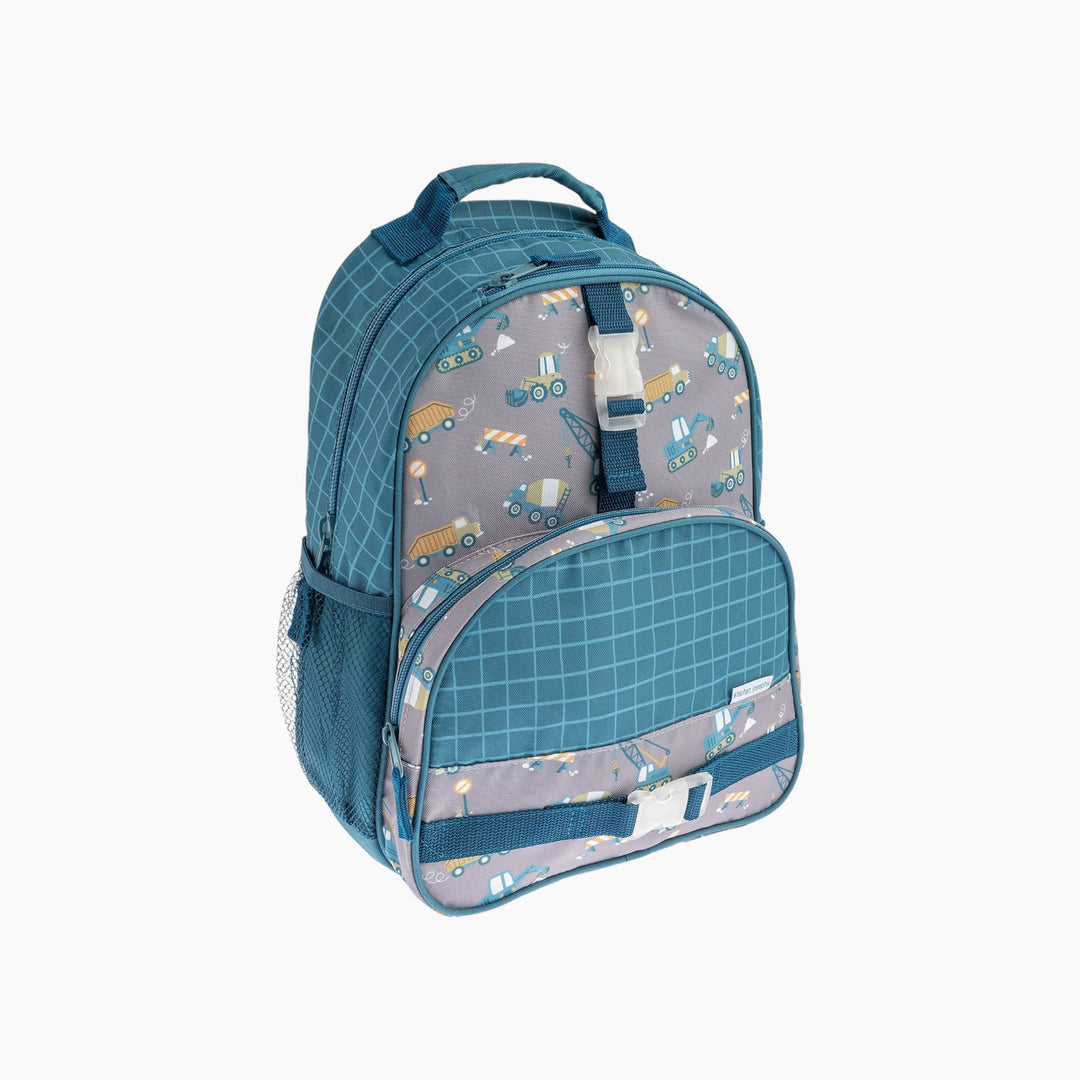 Stephen Joseph All Over Print Construction backpack with three compartments