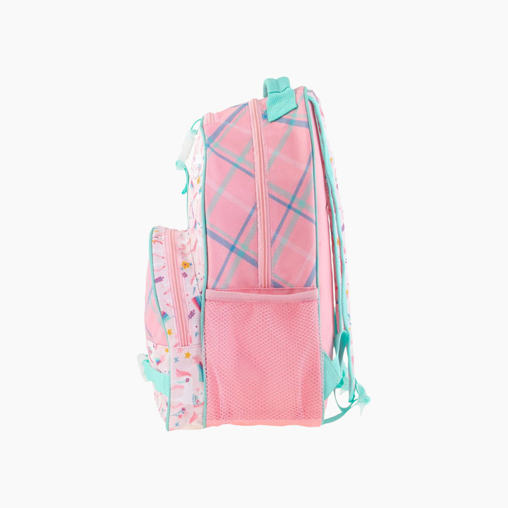 Stephen Joseph All Over Print Backpack Unicorn with pink background