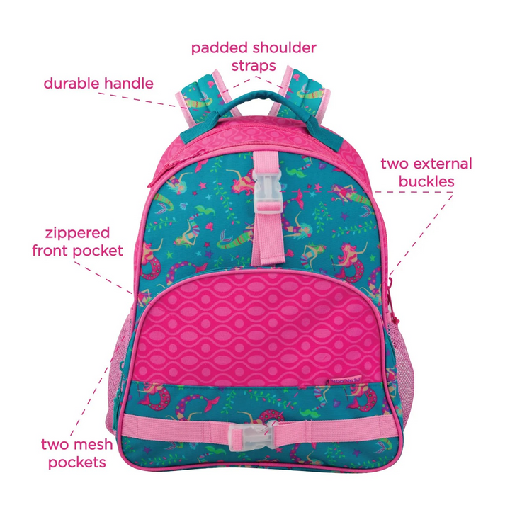 Stephen Joseph All Over Print Backpack with Mermaid design