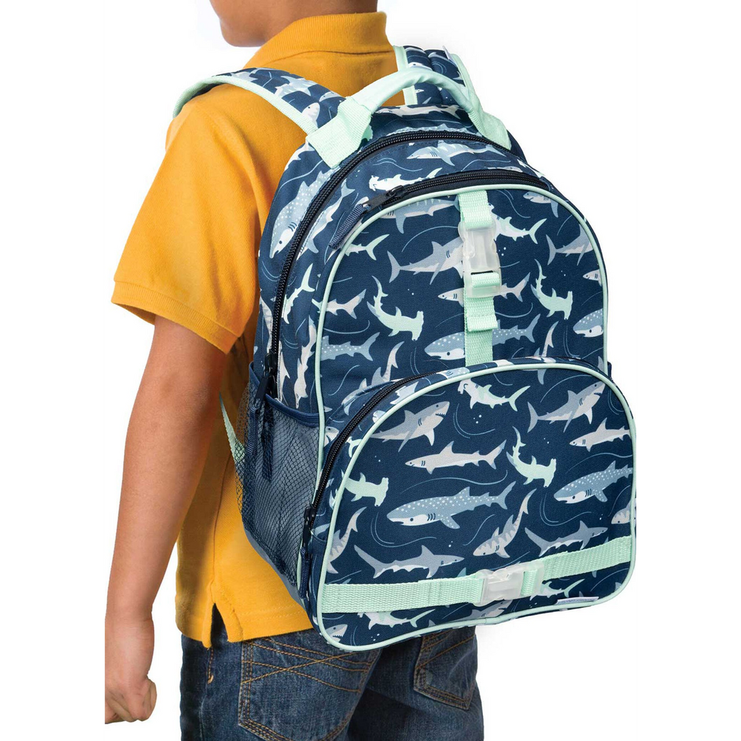 Stephen Joseph All Over Print Backpack Shark (F24)