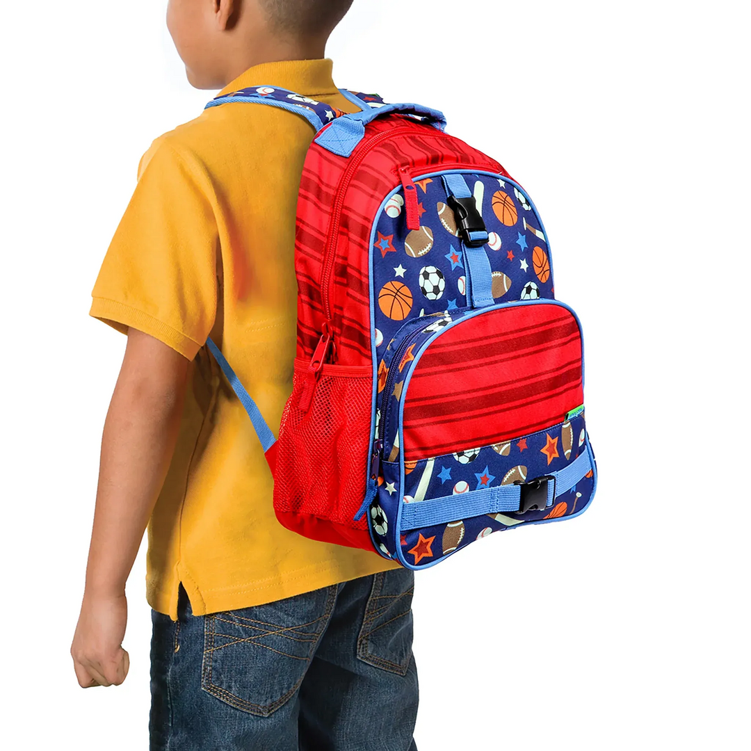 Stephen Joseph All Over Print Sports backpack with three compartments
