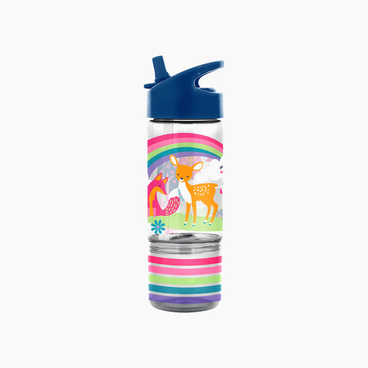 Stephen Joseph Flip Top Bottles With Snack Container Water Bottles
