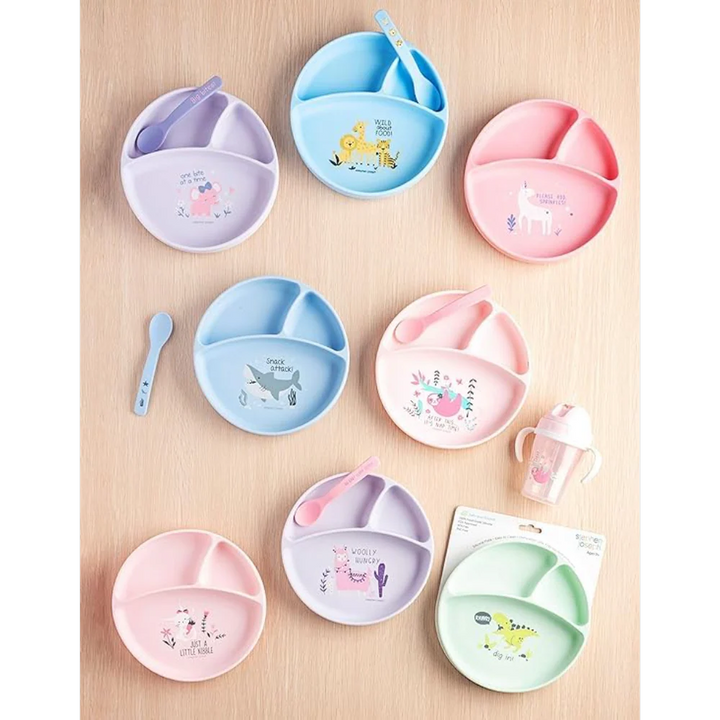 Stephen Joseph Silicone Baby Plate