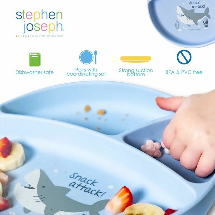 Stephen Joseph Silicone Baby Plate