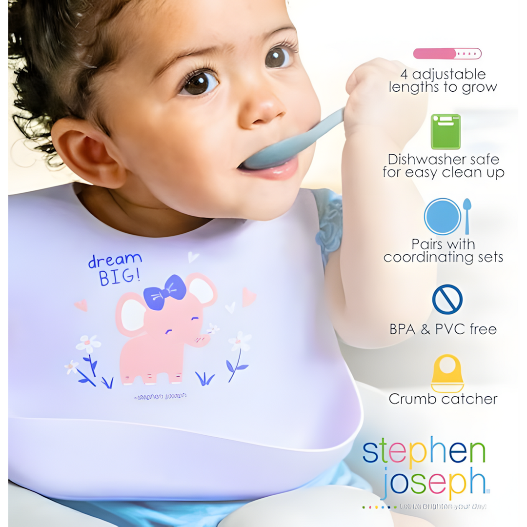 Stephen Joseph Silicone Bib
