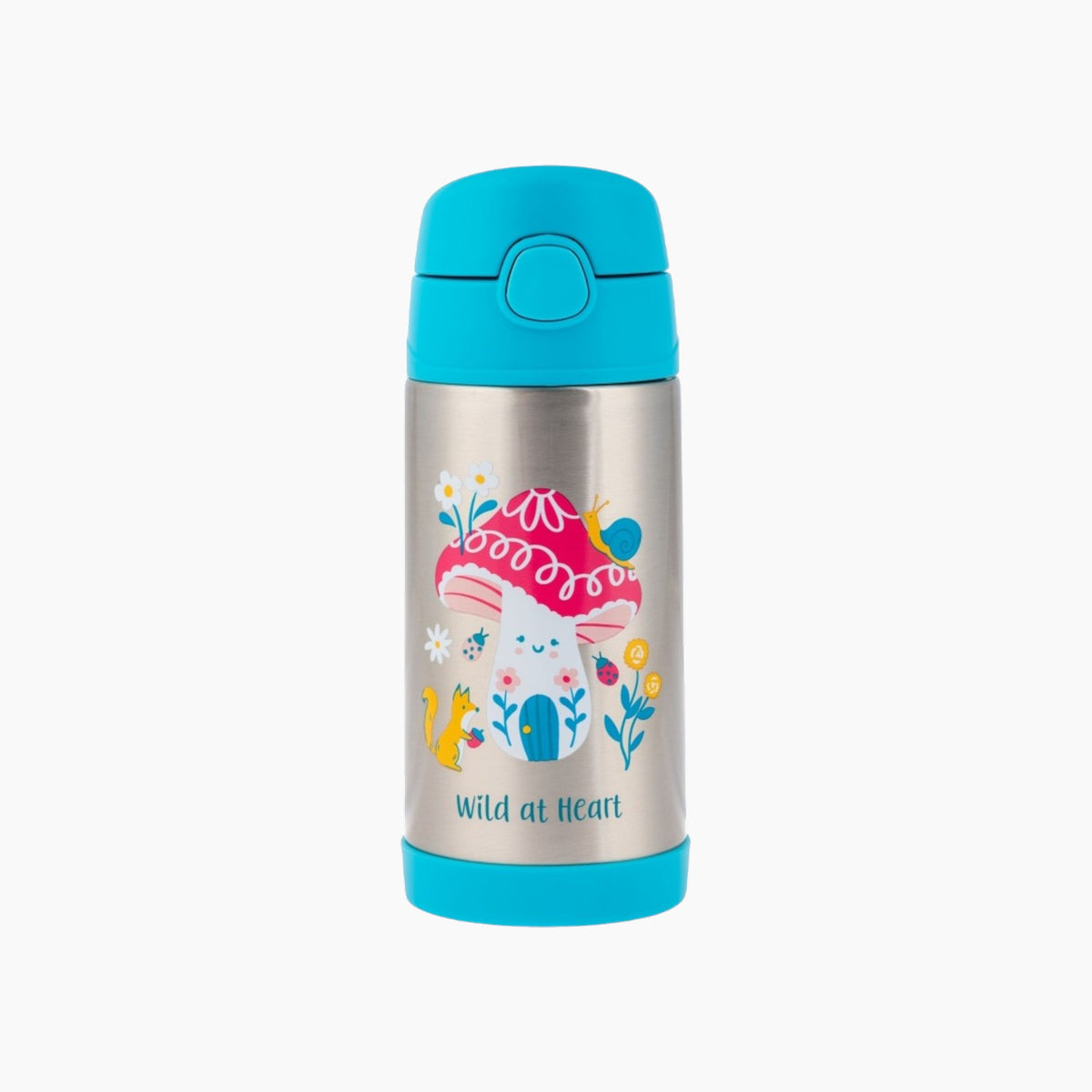 Stephen Joseph 24 oz mushroom stainless steel bottle