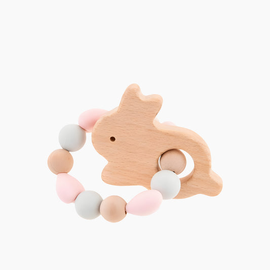 Stephen Joseph Silicone Teether With Pouch