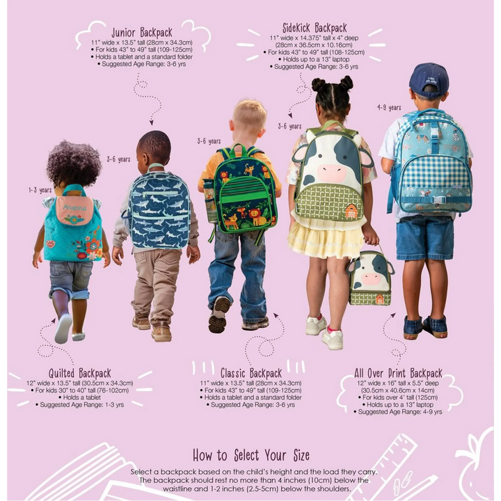 Stephen Joseph Junior Backpack in Butterfly design