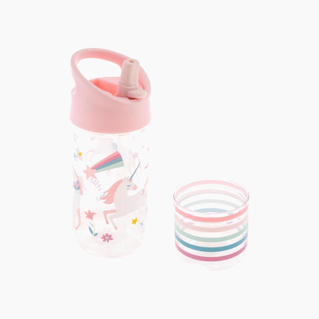 Stephen Joseph Flip Top Bottles With Snack Container Water Bottles