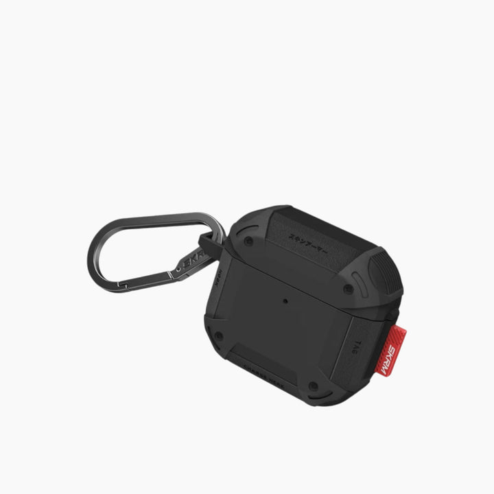 SKINARMA MECHA CE AirPods case with metallic carabiner