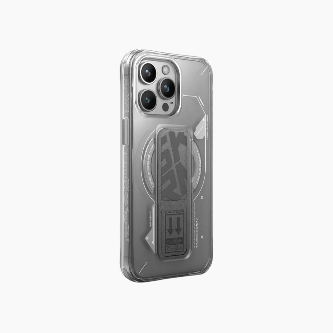 Catchy Jo SKINARMA iPhone Helio Mag-Charge With Grip-Stand Case