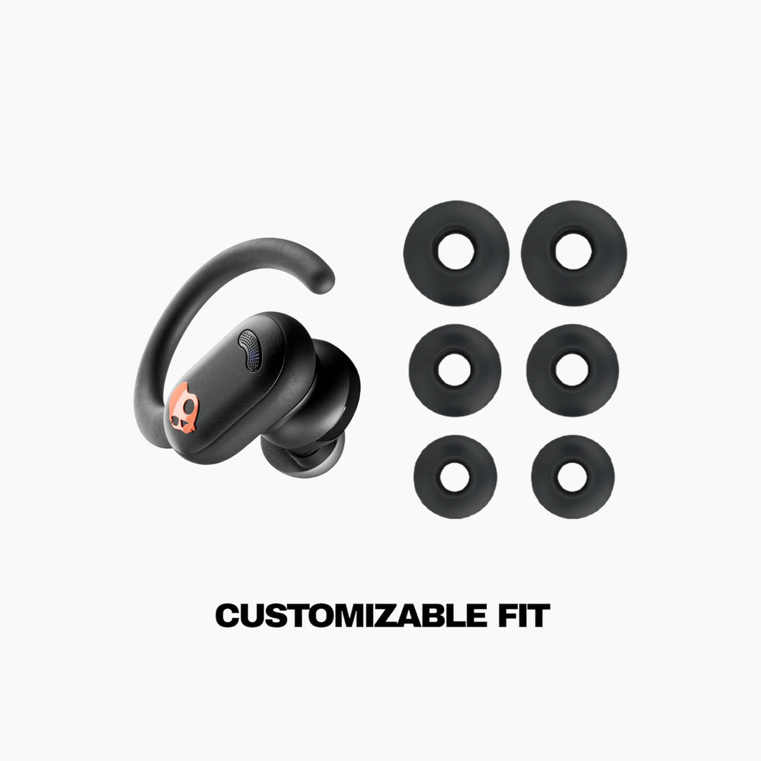 Skullcandy Push ANC earphones with comfortable ear hangers