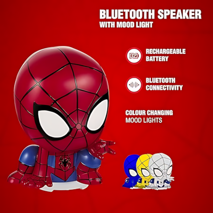 Smd 3D Touch Light With Bluetooth Speaker Spider-Man