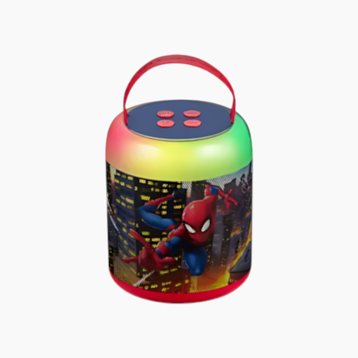 Smd Cylinder Karaoke Machine With The Bluetooth Mic - Spider Man