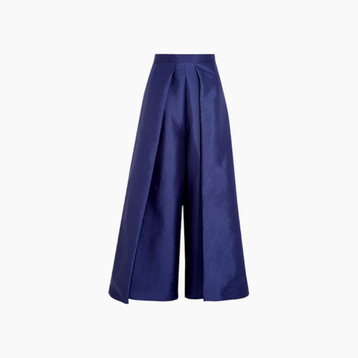 Solace London Navy Wide Leg Pants