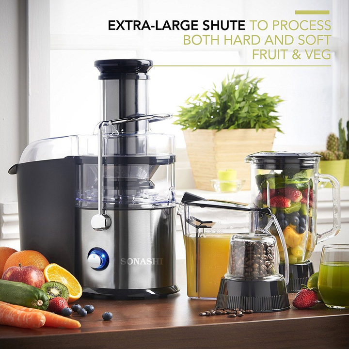 Sonashi 4-in-1 Professional Multi-Purpose Blender Made of Stainless Steel