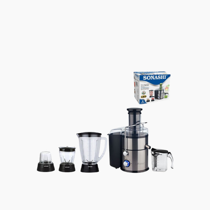 Sonashi 4-in-1 Professional Multi-Purpose Blender Made of Stainless Steel