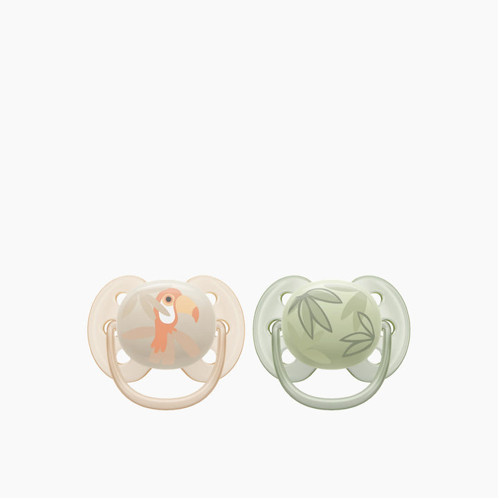 Philips Avent Ultra Soft Soother 2 pack for boys, 0-6 months