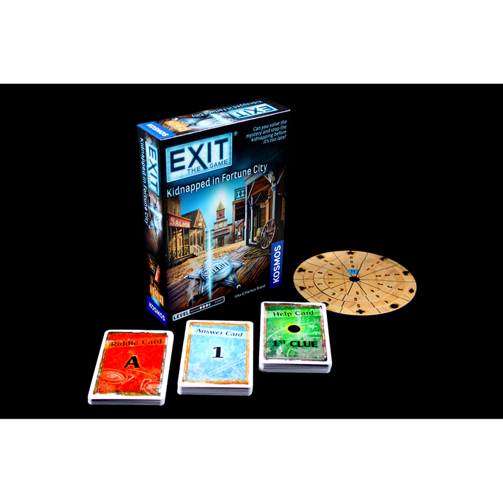 Kosmos Exit: Kidnapped In Fortune City escape room board game