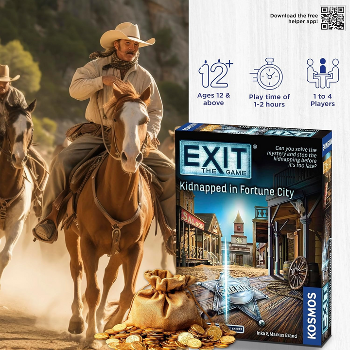 Kosmos Exit: Kidnapped In Fortune City escape room board game