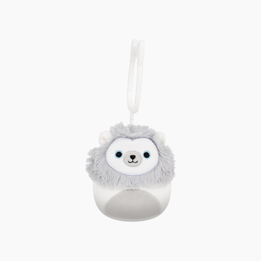 JAZWARES Squishmallows- Clip-On Little Plush 3.5" Titus the White Lion