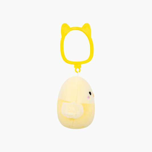 JAZWARES Squishmallows- Clip-On Little Plush 3.5" Shayna the Yellow Parakeet Bird