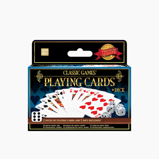 Ambassador Classic Games 2 Decks Playing Cards & 5Dice