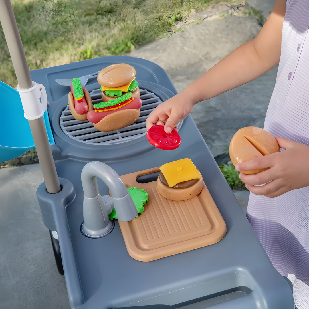 Step 2 Grill &amp; Go Bbq Cart With Umbrella