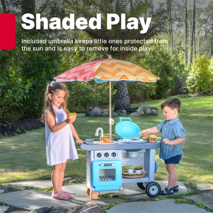 Step 2 Grill &amp; Go Bbq Cart With Umbrella