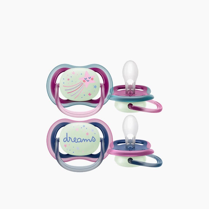 Philips Avent Ultra Air Night Soother (6-18 Month) 2 Pack