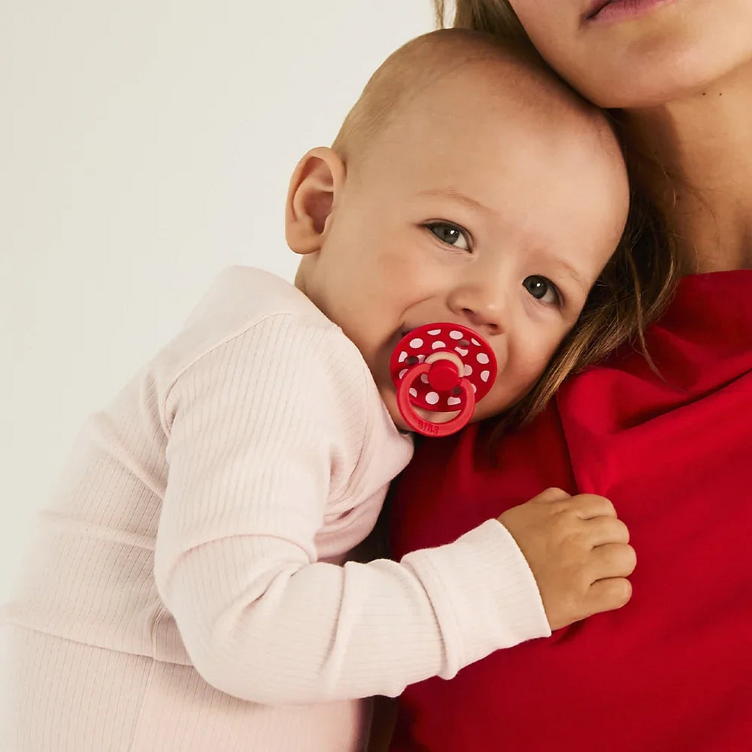 Bibs Studio Colour Pacifiers 2 Pack Polka