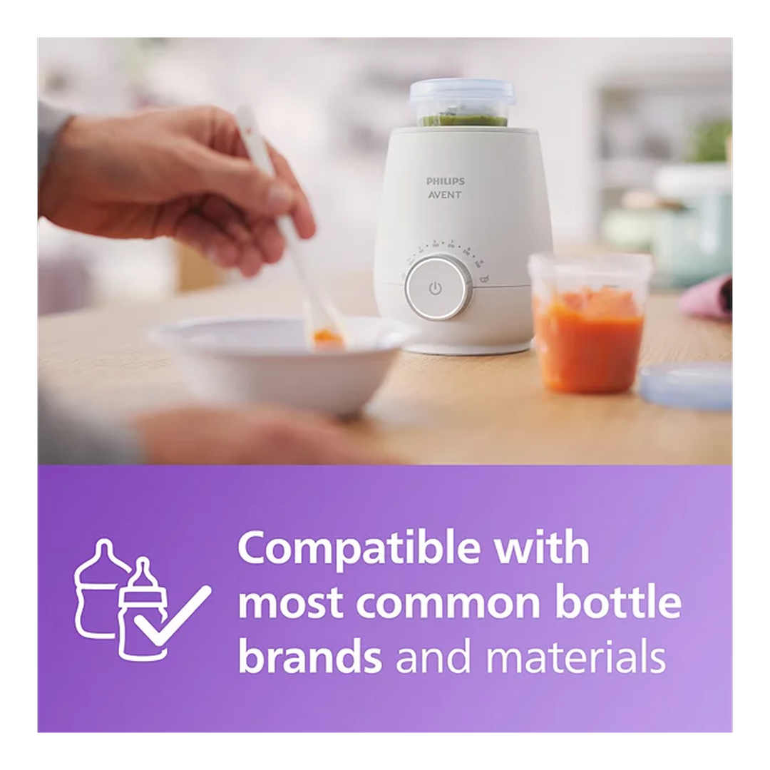 Philips Avent fast bottle warmer for efficient baby feeding