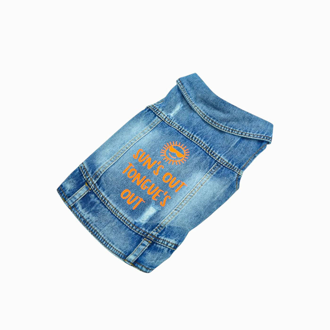 Best Buddies Dog Jeans Jacket - HUNA