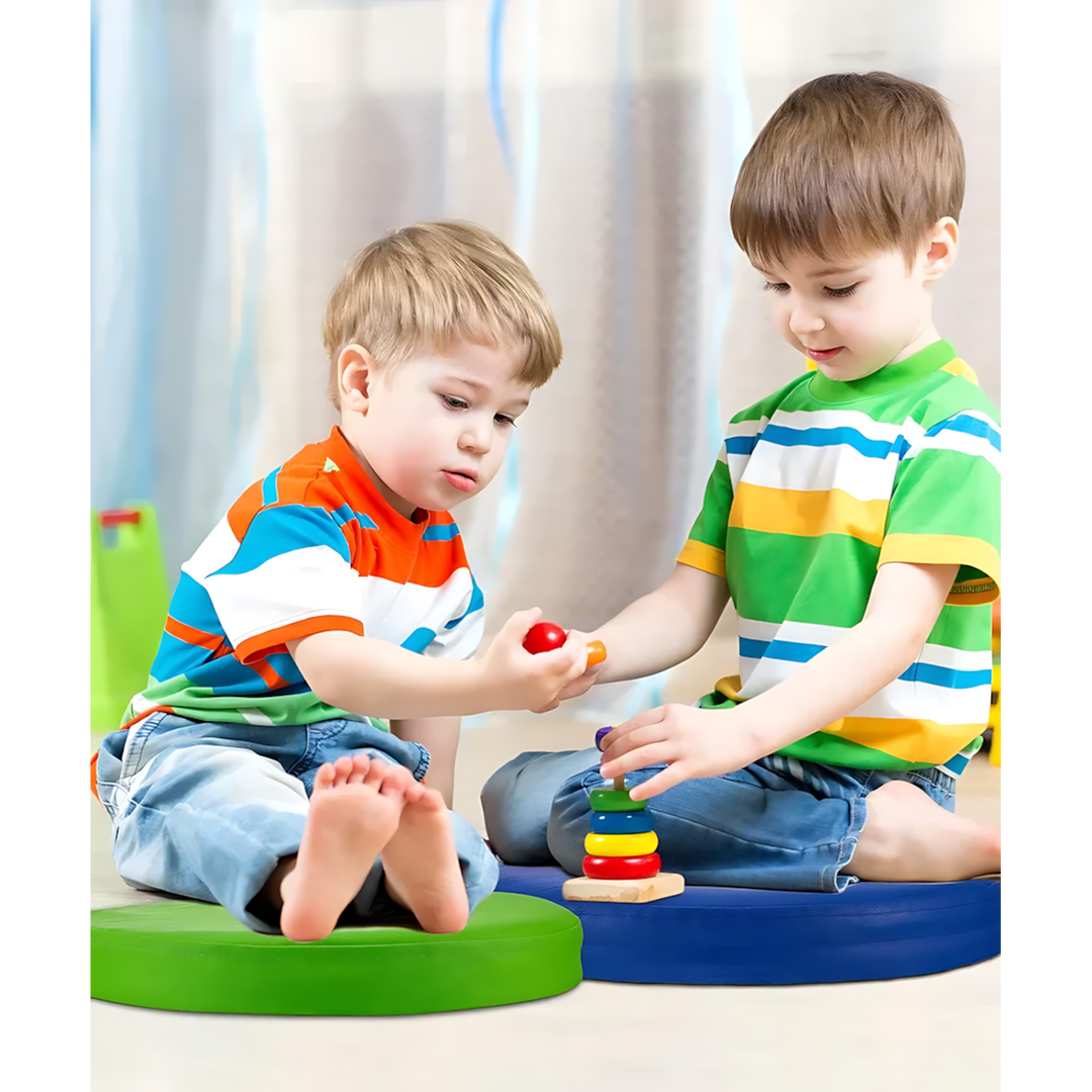 Sup - Round Floor Cushion With Handle, 6 Piece
